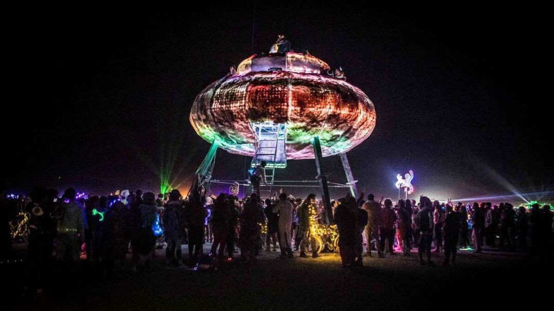 ⁣2022 Burning Man at Night