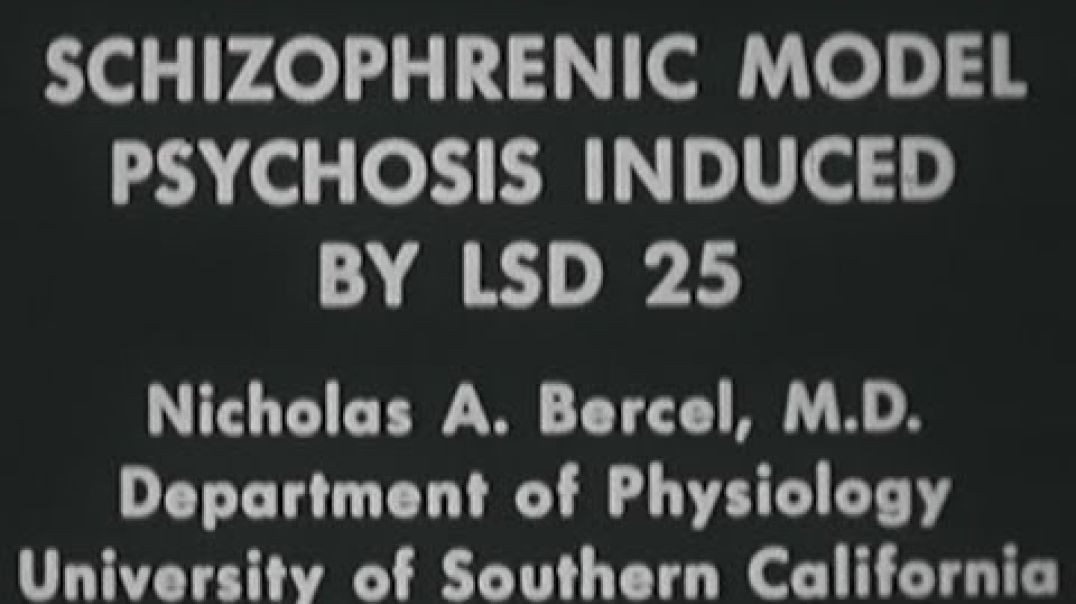 Schizophrenic Model Psychosis Induced By LSD 25 (1955)