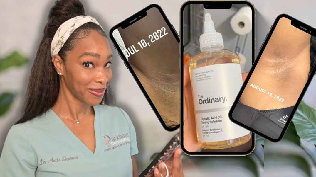 ⁣Glycolic Acid as a deodorant and hyperpigmentation hack_